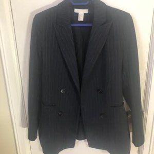 H&M womens business pinstripe blazer